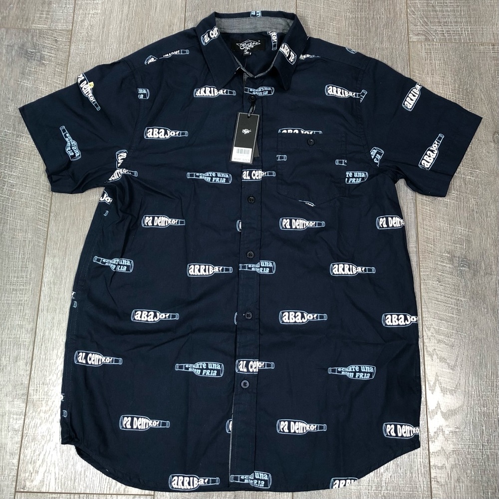 NWT EIGHTY EIGHTY Shirt Button Collar Casual Medium Size